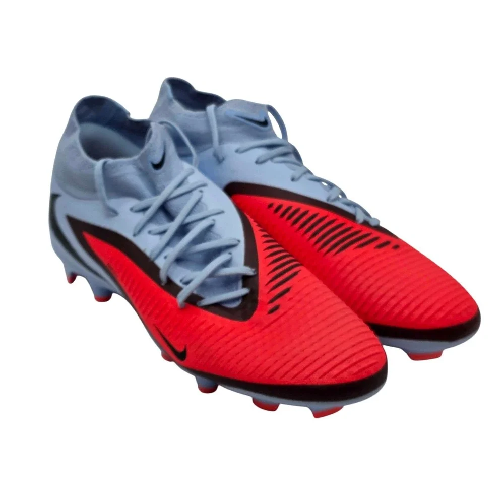 Nike Phantom 6 High Academy FG/MG Soccer Cleats Men's 10.5 Blue Red HQ2278-400